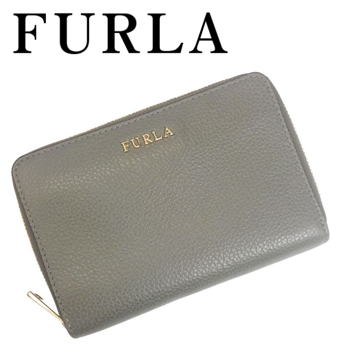 【中古】FURLA フルラ ジップアラウ