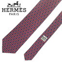 【中古】HERMES エルメス ネクタイ【非常に良い】9cm ダークレッド×ブルー シルク ブランド r-he-t-e10362963