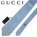 【中古】GUCCI グッチ ネクタイ【ほぼ新品】9.5cm ドット柄 ライトブルー シルク ブランド r-gg-t-p20250202-06