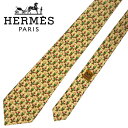 【中古】HERMES エルメス ネクタイ【非常に良い】9cm ベージュ シルク ブランド r-he-t-e10368643
