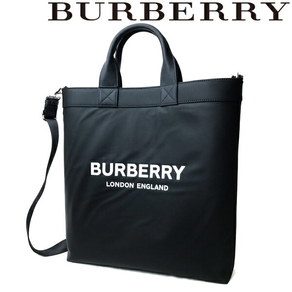 ショルダーバッグ BURBERRY バッグ ナイロン トート ブラック 8026233-BLACK ブランド