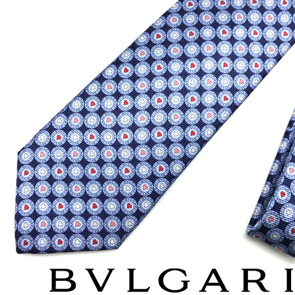 BVLGARI ネクタイ ブルガリ メンズ ダークブルー 青 シルク ロゴマニア 244181-DARKBLUE ブランドのサムネイル