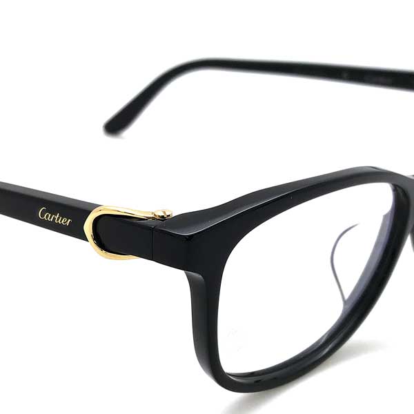 Cartier メガネフレーム カルティエ メンズ&レディース ブラック 眼鏡 CT-0128OJ-001 ブランド