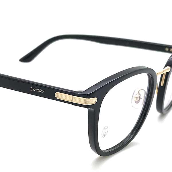 Cartier メガネフレーム カルティエ メンズ&レディース ブラック 眼鏡 CT-0146O-001 ブランド