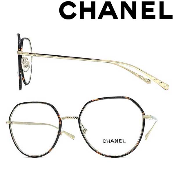 CHANEL メガネフレーム シャネル レディース マーブルブラウン×ゴールド 眼鏡 0CH-2189J-C395 ブランド