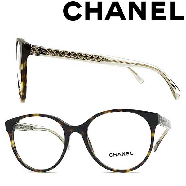 シャネル メガネ レディース CHANEL メガネフレーム シャネル レディース マーブルブラウン 眼鏡 0CH-3401-C714 ブランド