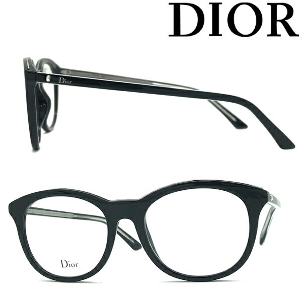 Christian Dior メガネフレーム クリスチャンディオール メンズ&レディース ブラック 眼鏡 00CRD-MONTAIGNE41-VSW ブランド