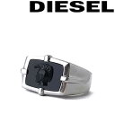 ディーゼル 指輪 メンズ DIESEL 指輪 リング ディーゼル メンズ&レディース シルバー×ブラック DX1175040 ブランド