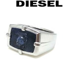 DIESEL 指輪 リング ディーゼル メンズ レディース シルバー×ネイビー DX1176040 ブランド