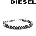 ディーゼル ブレスレット メンズ DIESEL ブレスレット ディーゼル メンズ&レディース マットシルバー×ブラック DX1310040 ブランド