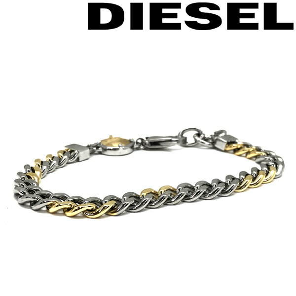 ディーゼル ブレスレット メンズ DIESEL ブレスレット ディーゼル メンズ&レディース シルバー×ゴールド DX1354931 ブランド