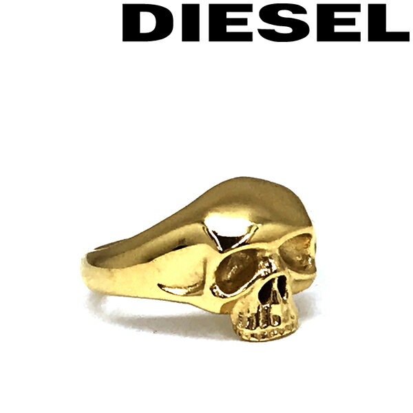 ディーゼル 指輪 メンズ DIESEL リング・指輪 ディーゼル メンズ&レディース ゴールド スカル DX1380710 ブランド