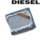 DIESEL 財布 ディーゼル メンズ レディース 二つ折り HIRESH S.II ブルーデニム X08799-P4653-H1940 ブランド