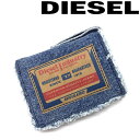 DIESEL 財布 ディーゼル メンズ レディース 二つ折り ブルーデニム X08801-P4654-H1940 ブランド