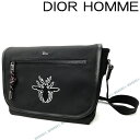 DIOR HOMME バッグ ディオールオム メンズ BEEパッチ ショルダーバッグ バック 鞄 ナイロン ブラック 1PFME092-YCAH03E ブランド