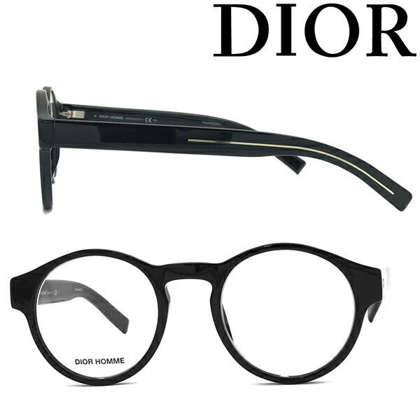 DIOR HOMME メガネフレーム ディオールオム メンズ ブラック 眼鏡 00CDU-BLACK-TIE245-807 ブランド