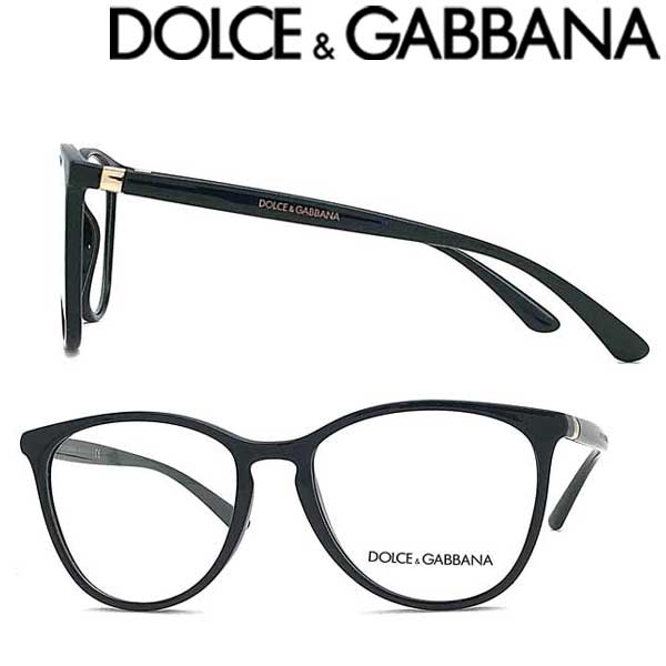 DOLCE&GABBANA メガネフレーム ドルチェ＆ガッバーナ メンズ&レディース ブラック 眼鏡 0DG-5034-501 ブランド