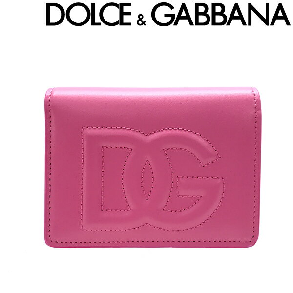 ドルチェ＆ガッバーナ 財布（メンズ） DOLCE&GABBANA 長財布 ドルチェ＆ガッバーナ レディース レザー 二つ折り ピンク BI1211-AG081-80441 ブランド