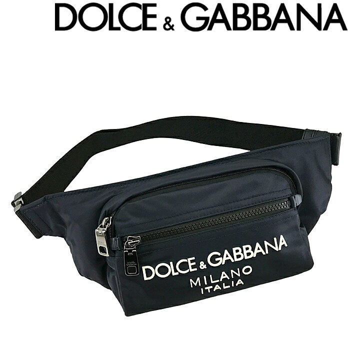 DOLCE&GABBANA ベルトバッグ ボディバッグ ウェストポーチ ウェストバッグ ドルチェ＆ガッバーナ メンズ&レディース 鞄 ネイビー bm2218-ag182-8c653 ブランド