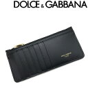 DOLCE&GABBANA コンパクト財布 ミニ長財布 小さい財布 薄い 小型 スリム カードケース ドルチェ＆ガッバーナ メンズ&レディース レザー コインケース ブラック BP2172-AZ607-80999 ブランド