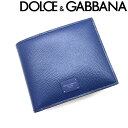 Ｄ＆Ｇ 二つ折り財布（メンズ） DOLCE&GABBANA 財布 ドルチェ＆ガッバーナ メンズ&レディース レザー 2つ折り マリンブルー BP3102-AZ602-8H606 ブランド