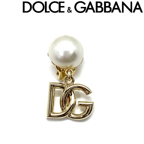 DOLCE&GABBANA イヤリングドルチェ＆ガッバーナ レディース DGロゴ 片耳用 ゴールド×ホワイトパール WEO7L1-W1111-ZOO00 ブランド