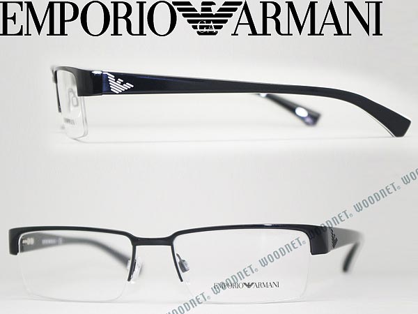 EMPORIO ARMANI エンポリオアルマーニ 眼鏡 ブラック メガネフレーム めがね EA-1006-3088 WN0054 ブランド/メンズ&レディース/男性用&女性用/度付き・伊達・老眼鏡・カラー・パソコン用PCメガネレンズ交換対応のサムネイル