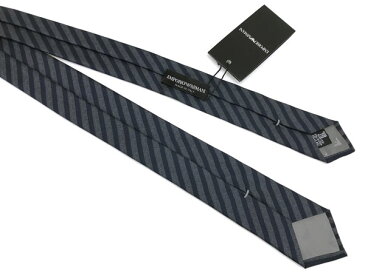 EMPORIO ARMANI エンポリオアルマーニ シルク ネクタイ 【在庫処分価格】グレー×インディゴブルー 340049-7A504-00133 ブランド ビジネス/メンズ/男性用