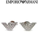 ピアス EMPORIO ARMANI エンポリオアルマーニ 人気モデル メンズ＆レディース シルバーシルバー925 イーグルロゴ アクセサリー EG3027040 ブランド 高級 お洒落