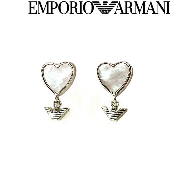 EMPORIO ARMANI ピアス エンポリオアルマーニ レディース ハート シルバー EG3413040 ブランドのサムネイル