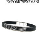 エンポリオアルマーニ ブレスレット メンズ EMPORIO ARMANI ブレスレット エンポリオアルマーニ メンズ&レディース ブラック×マットシルバー EGS2728040 ブランド