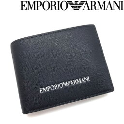 エンポリオ アルマーニ 二つ折り財布 メンズ EMPORIO ARMANI 2つ折り財布 エンポリオアルマーニ メンズ&レディース 小銭入れあり ロゴ レザー ネイビー Y4R165-Y020V-85159 ブランド