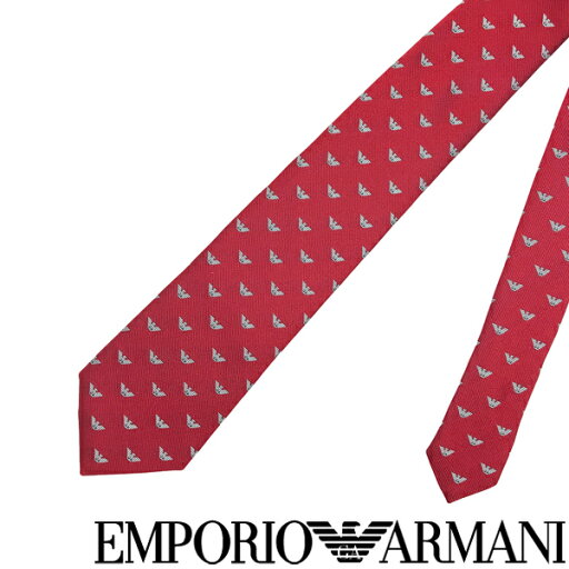 EMPORIO ARMANI ネクタイ エンポリオアルマーニ メンズ イーグルロゴ柄 シルク レッド【剣先幅:7.5cm】 340075-616-00074 ブランド【ネクタイまとめ買い割引実施中】2点→1,000円off/3点→2,000円off EMPORIO ARMANI ネクタイ エンポリオアルマーニ メンズ イーグルロゴ柄 シルク レッド【剣先幅:7.5cm】 340075-616-00074 ブランド【ネクタイまとめ買い割引実施中】2点→1,000円off/3点→2,000円off