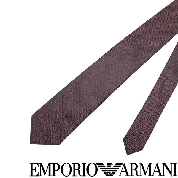 エンポリオ アルマーニ ネクタイ EMPORIO ARMANI ネクタイ エンポリオアルマーニ メンズ シルク バーガンディー【剣先幅：7.5cm】 340075-621-00176 ブランド