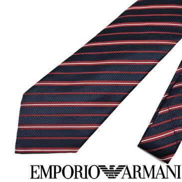 EMPORIO ARMANI ネクタイ エンポリオアルマーニ メンズ ストライプ シルク ブルー×レッド×ホワイト 【剣先幅：8.5cm】 340282-638-00035 ブランド