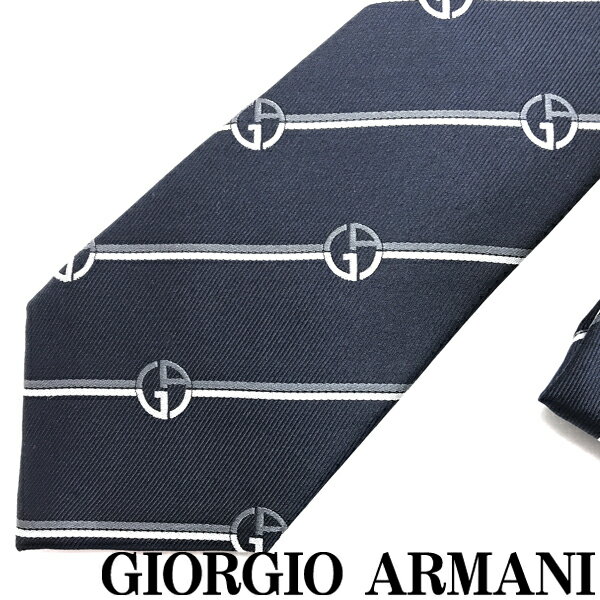 GIORGIO ARMANI ネクタイ ジョルジオアルマーニ メンズ シルク ナイトブルー 青紺系 【剣先幅:8cm】 360054-917-07436 ブランド