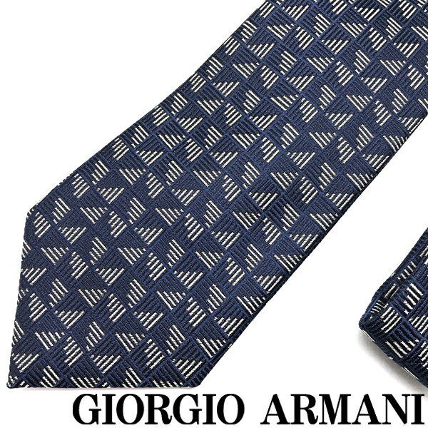 GIORGIO ARMANI ネクタイ ジョルジオアルマーニ メンズ シルク マリンブルー 青 【剣先幅:8cm】 360054-932-00135 ブランド