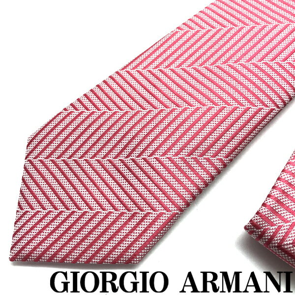 GIORGIO ARMANI ネクタイ ジョルジオアルマーニ メンズ シルク ピンク 【剣先幅:8cm】 360054-933-00070 ブランド【ネクタイまとめ買い割引実施中】2点→1,000円off/3点→2,000円off