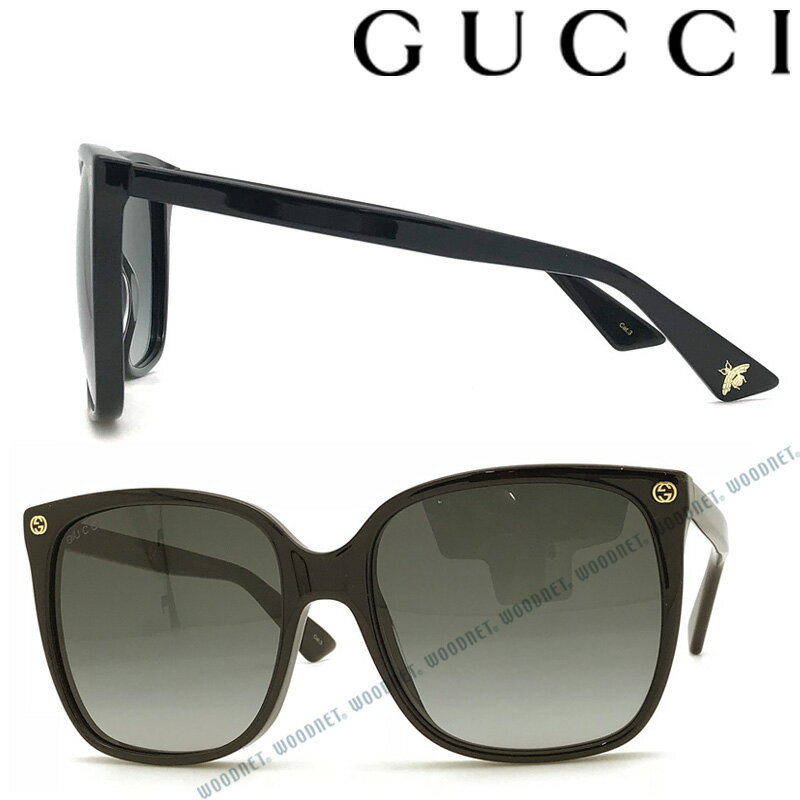 GUCCI サングラス UVカット グッチ メンズ&レディース グラデーションブラック GUC-GG-0022S-001 ブランド