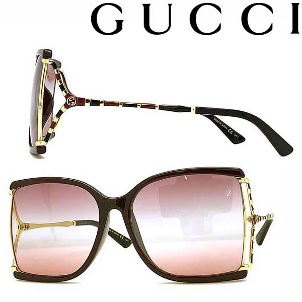 グッチ サングラス メンズ GUCCI サングラス グッチ メンズ&レディース UVカット グラデーションピンク×レッド GUC-GG-0592SK-004 ブランド