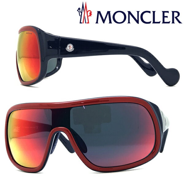 【在庫処分特価】MONCLER サングラス モンクレール メンズ&レディース レッドミラー 00ML-0048-68C ブ..