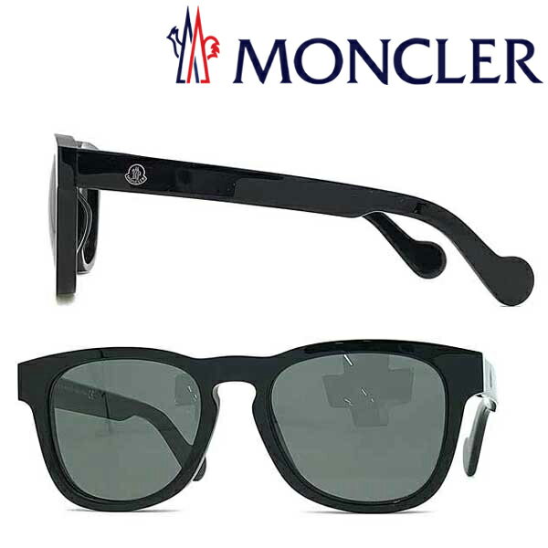 MONCLER サングラス UVカット モンクレール メンズ&レディース ブラック ML-0098-01A ブランド