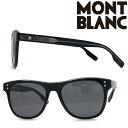 モンブラン サングラス レディース MONT BLANC サングラス UVカット モンブラン メンズ&レディース ブラック MB-0124S-001 ブランド