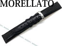 MORELLATO モレラ—ト VOLTERRA ボルテラリザードレザー 腕時計ベルト ブラック U0856-VOLTERRA-041-019 ブランド/メンズ&レディース/男性用&女性用