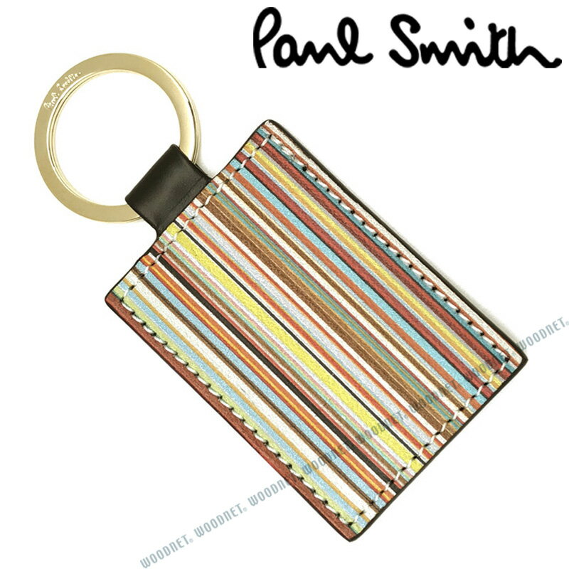 レザー キーケース（メンズ） Paul Smith キーホルダー ポールスミス メンズ レディース レザー キーケース ブラック M1A4780-AMULTI79 キーリング ブランド