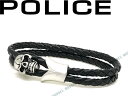 【在庫処分特価】POLICE ポリス ブレスレット メンズ&レディース ブラック FORCE-01 ブランド