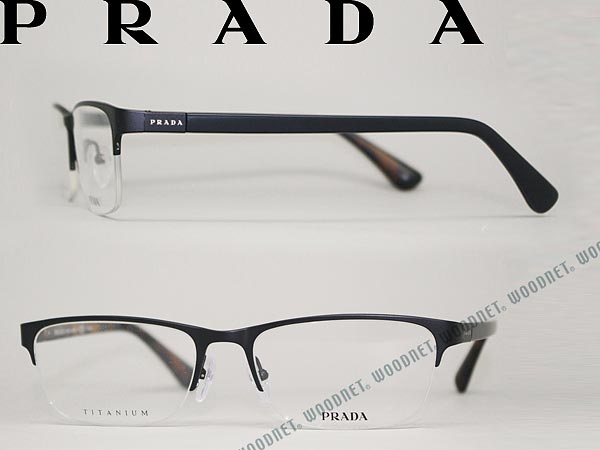 プラダ メガネ レディース プラダ PRADA メガネフレーム 眼鏡 マットブラック めがね PR52SV-1BO1O1 ブランド