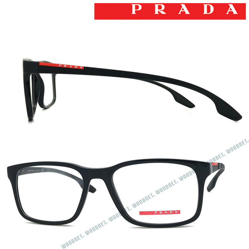 プラダ メガネ メンズ PRADA LINEA ROSSA メガネフレーム プラダリネアロッサ メンズ&レディース ブラック 眼鏡 0PS-01LV-1AB1O1 ブランド