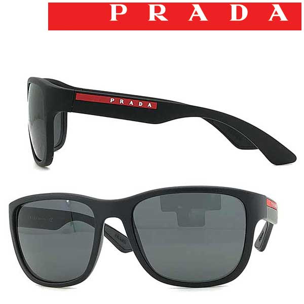 PRADA LINEA ROSSA サングラス メンズ&レディース プラダリネアロッサ ブラック 0PS-01US-DGO5SO ブランド 男性用＆女性用 おしゃれ UVカット