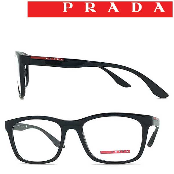 プラダ メガネ レディース PRADA LINEA ROSSA メガネフレーム プラダリネアロッサ メンズ&レディース ブラック 眼鏡 0PS-02NV-1AB1O1 ブランド